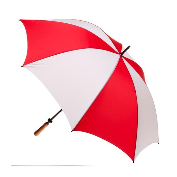 Clifton Albatross Golf 132cm Manual Windproof Umbrella Wood Handle Red/White