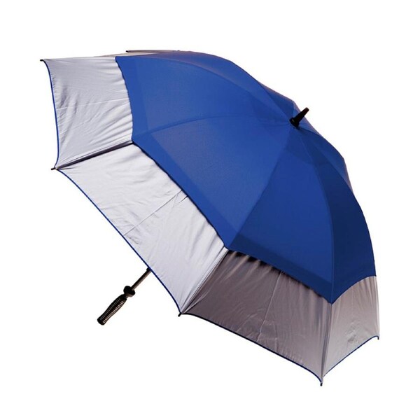 Clifton Golf Reinforced Hurricane 133cm Windproof Manual Umbrella Royal/Silver