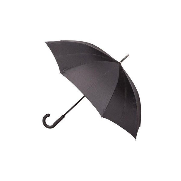Clifton Men’s 105cm Auto Open Walking Windproof Umbrella w/ Smooth Handle Black
