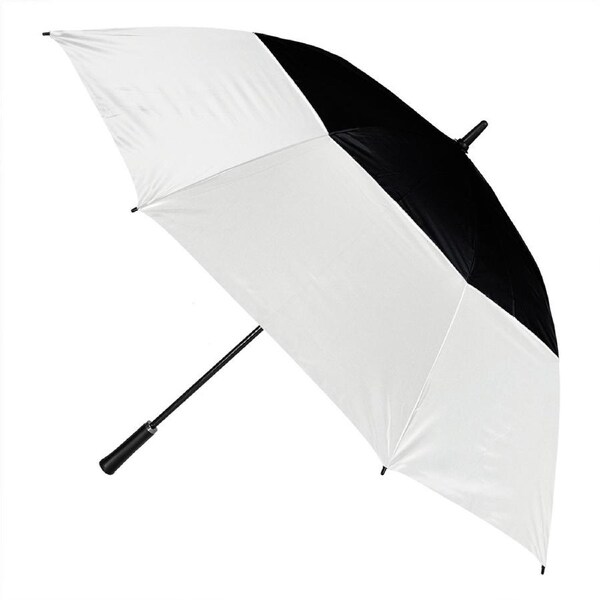 Clifton Golf Auto Open Ultimate Vented Windproof Umbrella UPF50+ UV Black/White