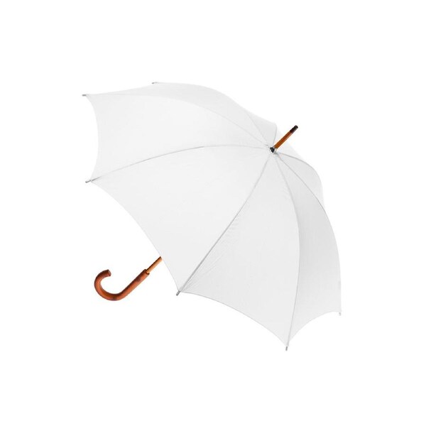 Clifton 103cm Classic Wedding Walking Umbrella Wood Shaft/Handle Windproof White