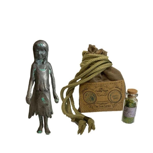 The Iron Fairies TIA Fairy of The Almond Tree Handcrafted Cast Iron Figurine