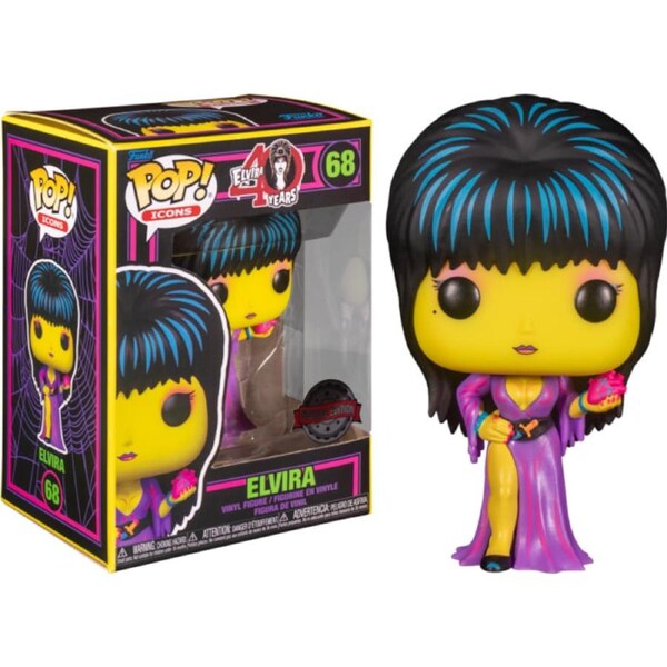 Elvira: Mistress of the Dark - Elvira Black Light US Exclusive #68 Pop! Vinyl