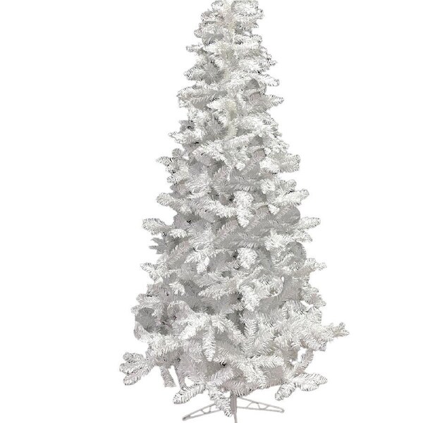 White Slimline Christmas Tree 7ft 210cm 760 tips