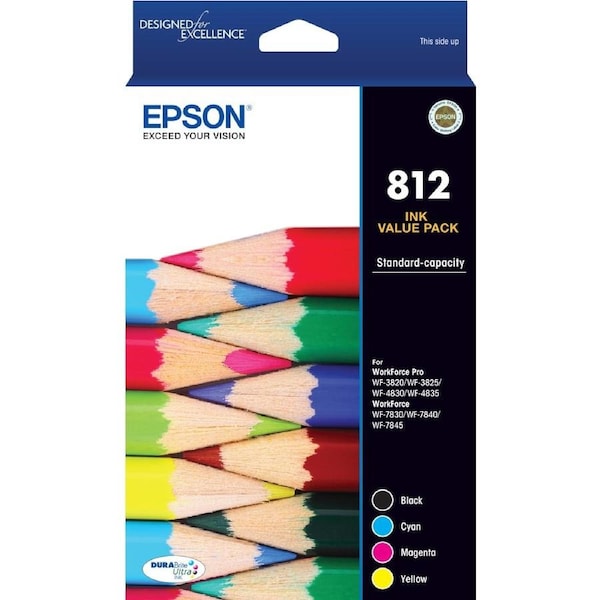 Epson 812 Standard Capacity Ink Cartridge Value Pack