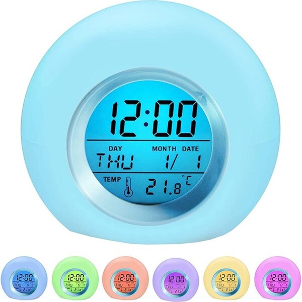 Multi-function LED Digital Alarm Clock with Seven Changing Colours