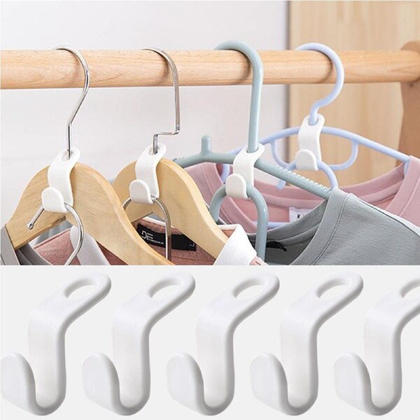30 PCS Multi-function Wardrobe Space-saving Clothes Hanger Hook