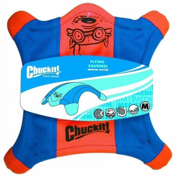 Flying Squirrel Medium Chuck It Dog & Puppy Toy - 26x26cm (ChuckIt)