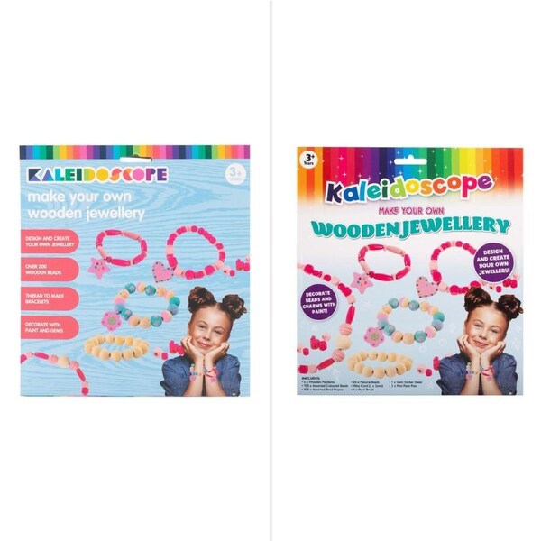 Kaleidoscope Make Your Own Wooden Jewellery Set