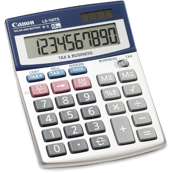 Canon 10 Digit Desktop Tax Calculator LS100TS
