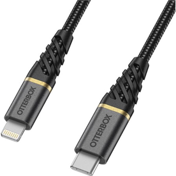 OtterBox USB-C To Lightning 1 Meter Fast Charge Cable - Black