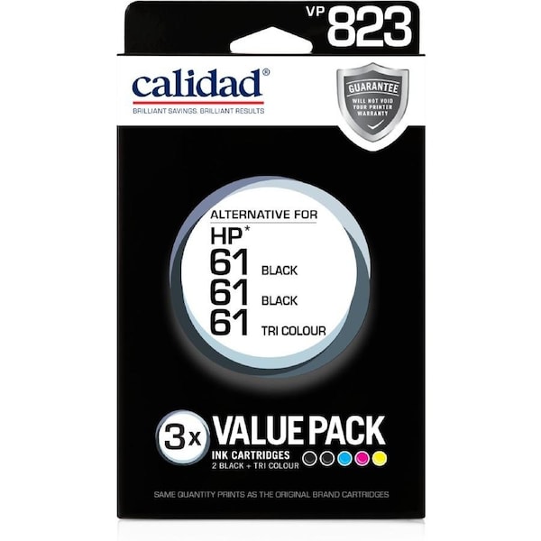 Calidad HP 61 Standard Black x 2 + Colour Value Pack