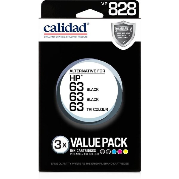 Calidad HP 63 Standard Black x 2 + Colour Value Pack