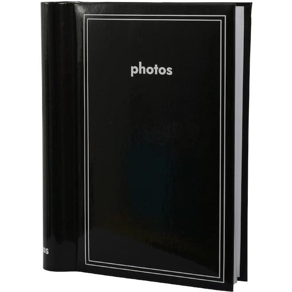 Design House Spiral Album 360 Capacity 4" x 6" - Black