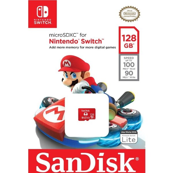 SanDisk Micro SD Nintendo Switch 128GB