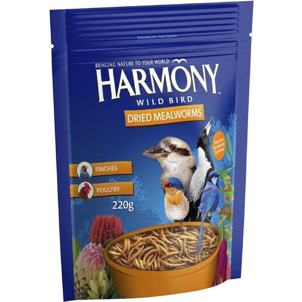 Harmony Mealworms Bird Food 220g