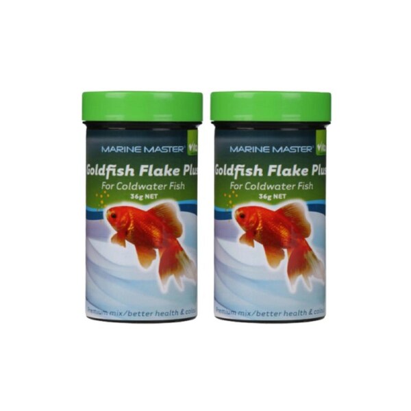 2PCS Highly Nutritious Goldfish Flake Plus VitaPet Coldwater Fish Food
