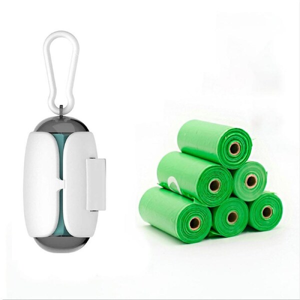 Dog Poop Bags Dispenser for Leash with 90 Pet garbage bags