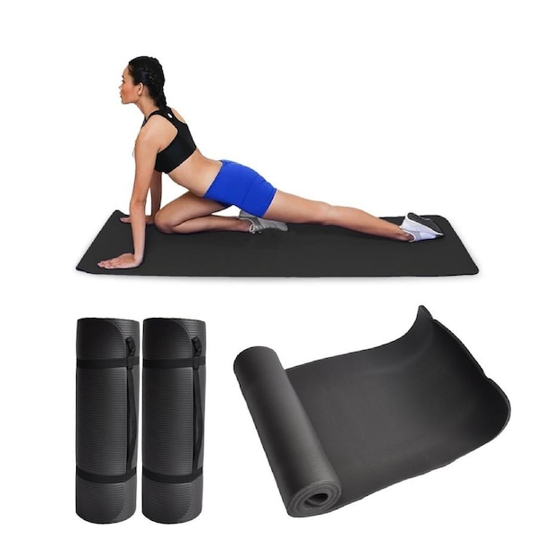 Energetics Yoga Mat - 174*58*1cm Large Size NBR Nonslip Pilate Exercise Gym Mat