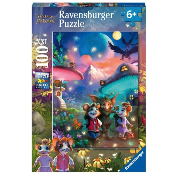 Ravensburger - Enchanting Mushroom Town Puzzle 100 Piece