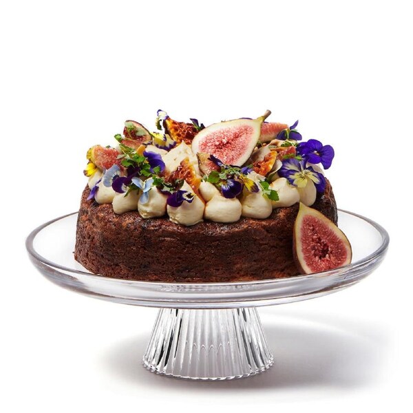 Salt & Pepper Ogin Footed Cake Plate 28x10cm