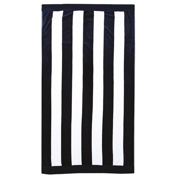 Classic Stripe Beach Towel Navy