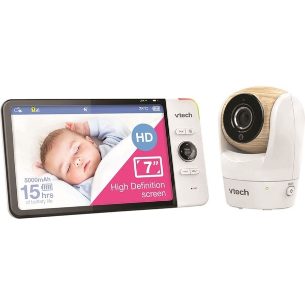 VTech BM7750HD 18cm HD Pan/Tilt Full Colour Baby Monitor Video & Audio Camera