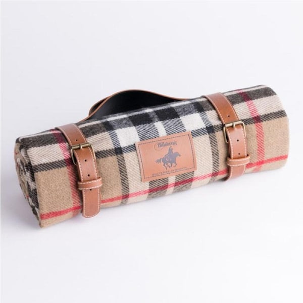 Creswick Billabong Picnic Rug Camel Check