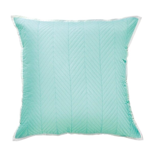 Bianca Vivid Coordinates Mint Quilted European Pillowcase