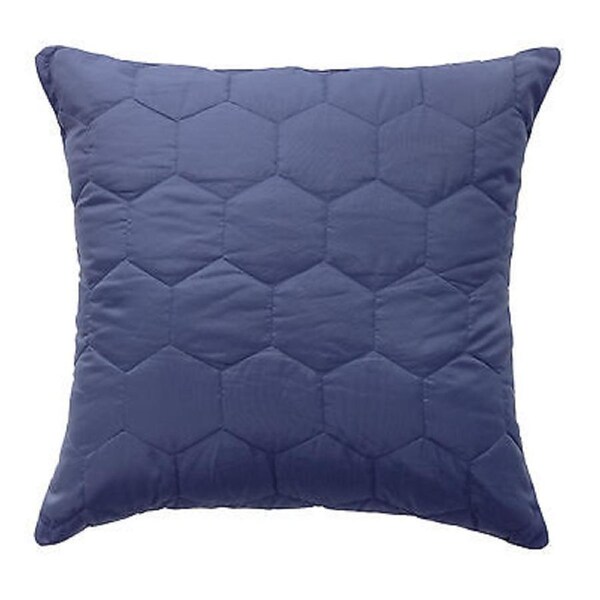 Bianca Vivid Coordinates Moonlight Blue Quilted European Pillowcase