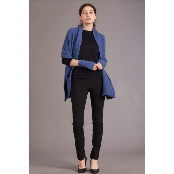 McDonald Possum Merino Womens Wrap With Pockets-Orchid