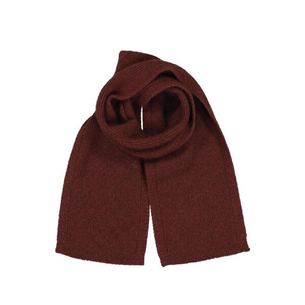 McDonald Possum Merino Fine Rib Scarf-Bronze