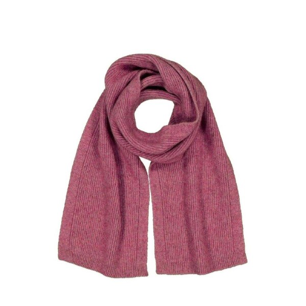 McDonald Possum Merino Fine Rib Scarf-Heather