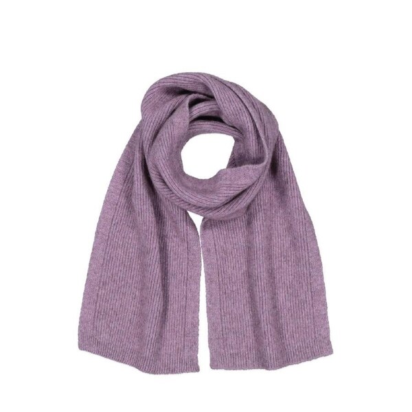 McDonald Possum Merino Fine Rib Scarf-Lilac