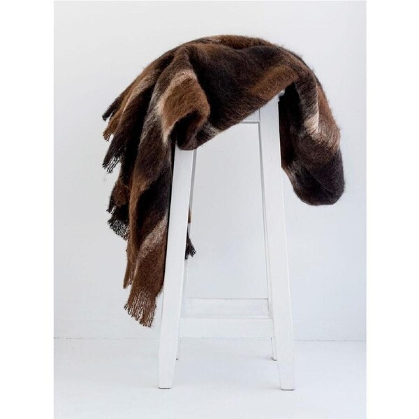 Masterweave Windermere Alpaca Knee Wrap Throw Blanket - Buffalo