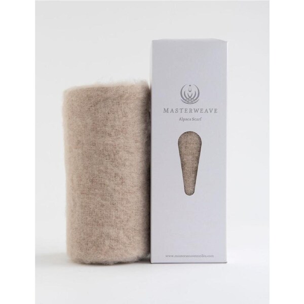Masterweave Windermere Alpaca Scarf - Fawn