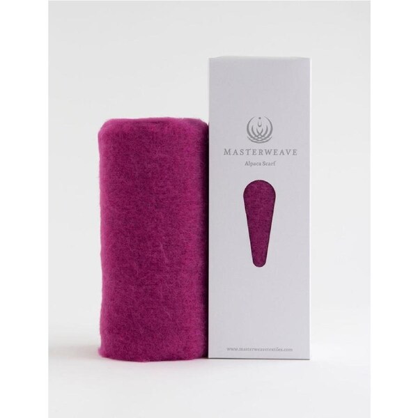Masterweave Windermere Alpaca Scarf-Fuchsia