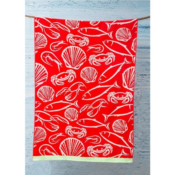 Renee Taylor Cotton Jacquard Velour Extra Large Beach Towel