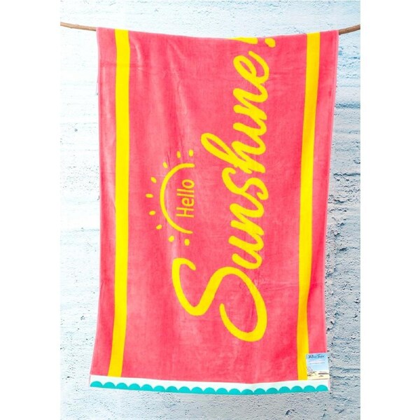 Renee Taylor Cotton Jacquard Velour Extra Large Beach Towel