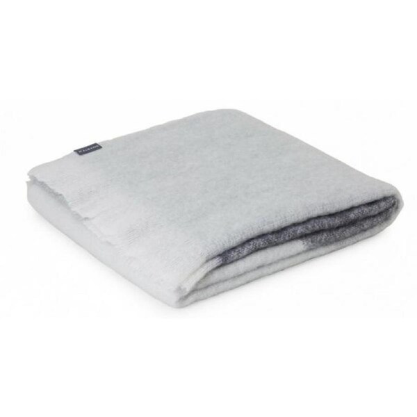 St Albans Mohair Throw Rug Blanket Ghost