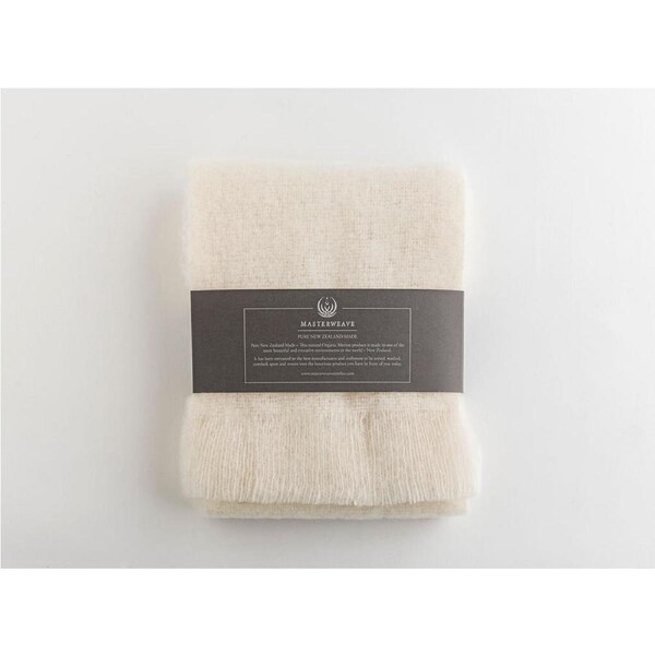 Windermere Organic Merino Wool Scarf Pearl