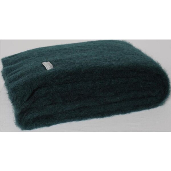 Masterweave Windermere Mohair Throw Rug Blanket - Bottle