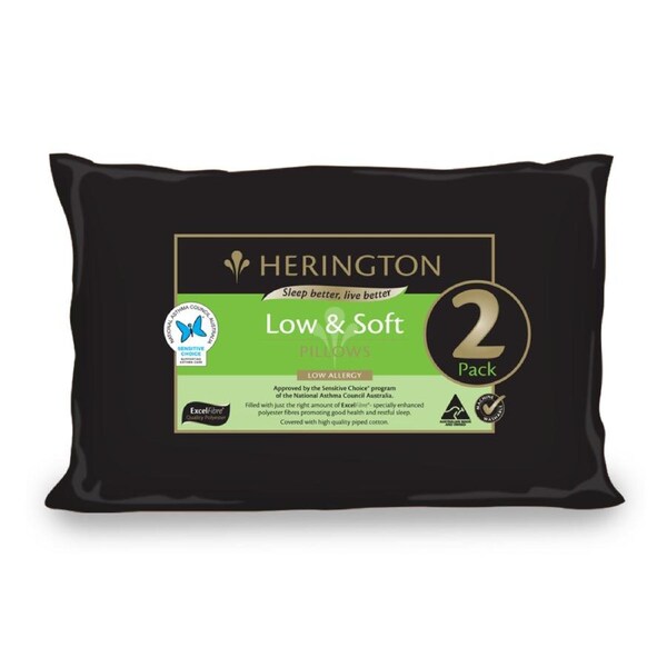 Herington 2 Pack Low & Soft Pillows