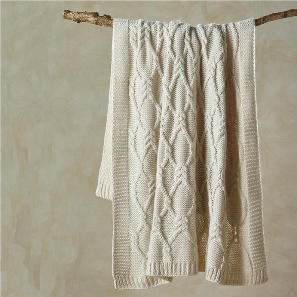 Bianca Johnson Throw Rug Cream