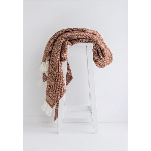 Masterweave Windermere Wool Twill Throw-Copper