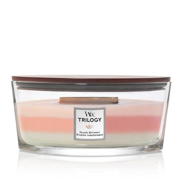 WoodWick Island Getaway Trilogy Ellipse Scented Candle