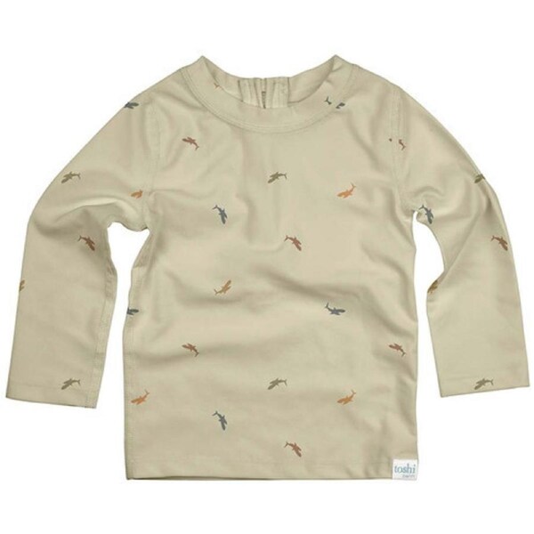 Toshi Swim Rashie Long Sleeve Shark Tank - Size 2