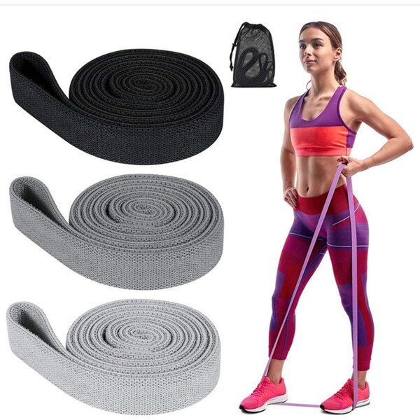 3 pack Long Resistance Bands Set Pull Up Assistance Bands Fitness Exercise Bands