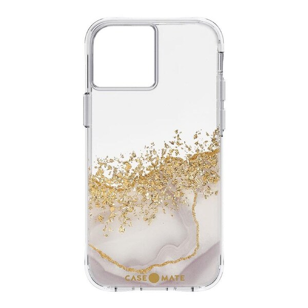 Case-Mate Karat Marble Case Phone Bumper Protection Cover For iPhone 14 White