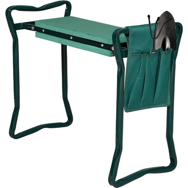 Hercules 2 In 1 Portable Outdoor Home Foldable Garden Kneeler/Seat Green 59x49cm
